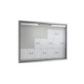 Orbis economy-vitrine buiten HxBxD 1200x1600x70 mm voor formaat 21xA4 liggend aluminium zilverkleurig 159913