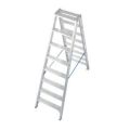 Orbis ladder aan beide zijden te gebruiken aluminium bordes H 1,90 m 2x8 treden 139773