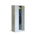 Orbis garderobe- en vakkenkast HxBxD 1800x800x500 mm 2 vakken vak B 400 mm draaigrendel sokkel romp RAL 7035 front RAL 7035 183535