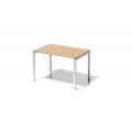 Orbis bureau HxBxD 740x1200x800 mm blad esdoorn 4 voeten verkeerswit 185329