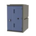 Orbis kunststof locker HxBxD 610x385x470 mm slot met draaivergrendeling romp grijs front blauw 213823