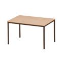 Orbis multifunctionele tafel met vierkante buizen HxBxD 720x1200x800 mm beukenhouten blad onderstel RAL 8014 214542