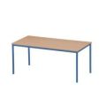 Orbis multifunctionele tafel met vierkante buizen HxBxD 720x1600x800 mm beukenhouten blad onderstel RAL 5000 214550