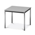 Orbis multifunctionele tafel HxBxD 720x800x800 mm grijs blad onderstel verchroomd ronde buizen 214573