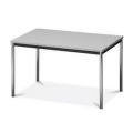 Orbis multifunctionele tafel HxBxD 720x1200x800 mm grijs blad onderstel verchroomd ronde buizen 214574