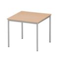 Orbis multifunctionele tafel met vierkante buizen HxBxD 720x800x800 mm beukenhouten blad onderstel RAL 7035 214540