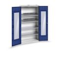 Orbis elektrische kast met openslaande deuren HxBxD 2000x1050x450 mm stekker NL romp RAL 7035 front RAL 5010 215533