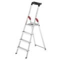 Orbis trapladder aluminium bordes H 0,84 m 4 treden veiligheidsbeugel bak 218562