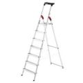 Orbis trapladder aluminium bordes H 1,5 m 7 treden veiligheidsbeugel bak 218565