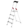 Orbis trapladder aluminium bordes H 0,84 m 4 treden treden extra diep bak 218568