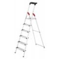 Orbis trapladder aluminium bordes H 1,28 m 6 treden treden extra diep bak 218570