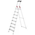 Orbis trapladder aluminium bordes H 1,72 m 8 treden treden extra diep bak 218572