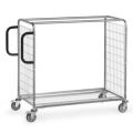 Orbis verzamelwagen draagvermogen 300 kg 1etage laadvlak LxB 1250x610 mm frame met verzinkt TPE-banden 218911