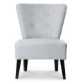 Orbis fauteuil 1-zits stof grijs HxBxD 820x650x640 mm 4 voeten zwart 219513
