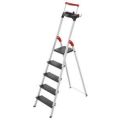 Orbis trapladder aluminium bordes H 1,06 m 5 treden treden extra diep bak 218575