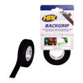 HPX Back grip bevestigingstape zwart 16 mm x 5 m BG1605