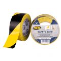 HPX zelfklevende belijning-markeringstape geel-zwart 50 mm x 33 m HW5033