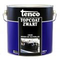 Tenco Topcoat Teervrij roestwerende coating zwart 2.5 L blik 13082004