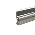 Ellen dorpelprofiel met borstel kunststof zelfklevend Comfort transparant 100 cm 110600050