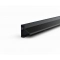 Ellen inbouwprofiel tochtband aluminium voor 6 mm afbouwspeling AIB 3N XL zwart 230 cm 310114923
