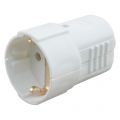 Q-Link contrastekker met randaarde 10/16 A wit 00.110.33
