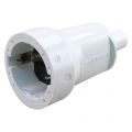 Q-Link contrastekker PVC met randaarde 10/16 A wit 00.110.36