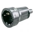 Q-Link contrastekker PVC met randaarde 10/16 A zwart 00.110.37