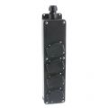 Q-Link stekkerdoos 4-voudig slagvast randaarde maximaal 3600 W zwart 00.845.59