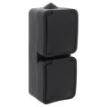 Q-Link contactdoos opbouw 2-voudig met randaarde spatwaterdicht IP54 verticaal zwart 00.946.50