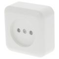 Q-Link contactdoos opbouw 1-voudig met kind-aanraakbeveiliging polarwit 00.947.01