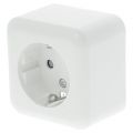 Q-Link contactdoos opbouw 1-voudig met kind-aanraakbeveiliging randaarde polarwit 00.947.03