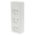 Q-Link contactdoos opbouw 3-voudig polarwit 00.947.23