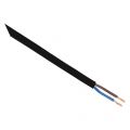 Q-Link huishoudsnoer plat belastbaar tot 1200 W 2x0.75 mm2 100 m zwart 01.265.39