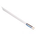 Q-Link huishoudsnoer plat belastbaar tot 1200 W 2x0.75 mm2 100 m wit 01.265.43