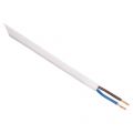 Q-Link huishoudsnoer plat belastbaar tot 1200 W 2x0.75 mm2 20 m wit 03.030.73