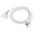 Q-Link aansluitsnoer randaarde 3x1 mm2 2,5 m vinyl kabel binnengebruik maximaal 2500 W wit 55.203.06