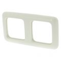 Busch-Jaeger Relfex afdekraam inbouw 2-voudig polarwit 66.001.22