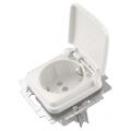 Busch-Jaeger Reflex contactdoos inbouw 1-voudig randaarde polarwit 66.001.44
