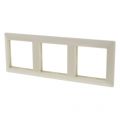 Jung System 55 afdekraam inbouw 3-voudig verticaal-horizontaal crème 66.002.24