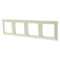 Jung System 55 afdekraam inbouw 4-voudig verticaal-horizontaal crème 66.002.26