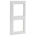 Jung AS500 afdekraam inbouw 2-voudig verticaal-horizontaal polarwit 66.003.22