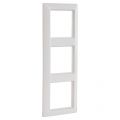 Jung AS500 afdekraam inbouw 3-voudig verticaal-horizontaal polarwit 66.003.24