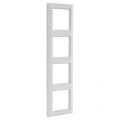 Jung AS500 afdekraam inbouw 4-voudig verticaal-horizontaal polarwit 66.003.26
