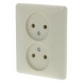 Peha Standard contactdoos inbouw 2-voudig polarwit 66.011.49