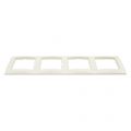 Berker S1 afdekraam inbouw 4-voudig polarwit 66.033.26