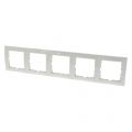 Berker S1 afdekraam inbouw 5-voudig polarwit 66.033.28