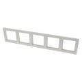Berker Q1 afdekraam inbouw 5-voudig polarwit 66.044.28
