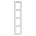 Gira System 55 afdekraam inbouw 4-voudig polarwit 66.051.26