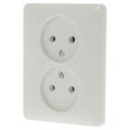 Gira System 55 contactdoos inbouw 2-voudig polarwit 66.051.49