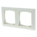 Gira Standard 55 afdekraam inbouw 2-voudig verticaal-horizontaal crème 66.052.22